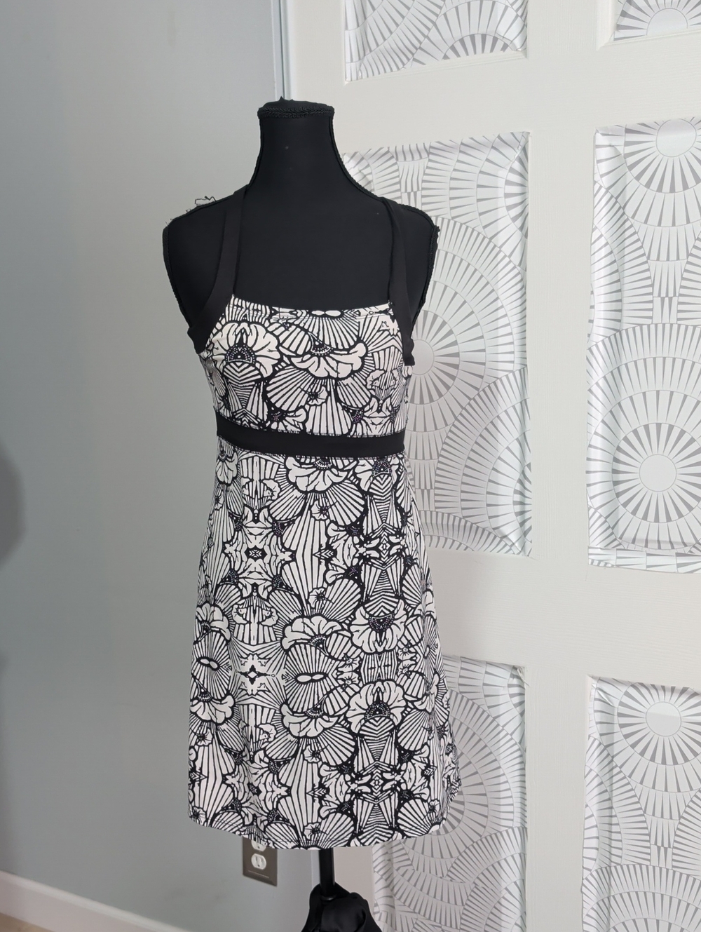 Soybu Black & White Floral Dress